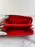CHANEL Red Caviar Long Zipped Wallet