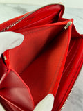 CHANEL Red Caviar Long Zipped Wallet