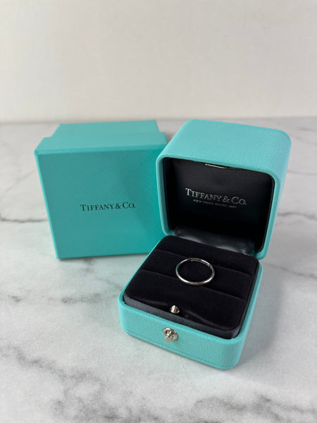 Tiffany Forever Wedding Band Ring in Platinum Size US 5.5