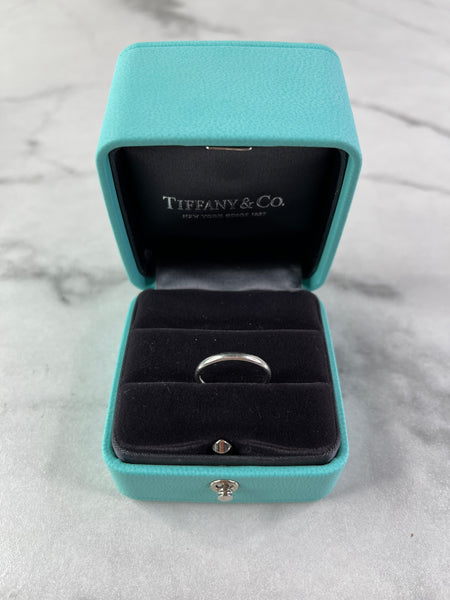 Tiffany Forever Wedding Band Ring in Platinum Size US 5.5