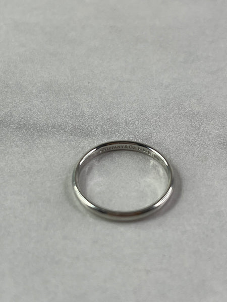 Tiffany Forever Wedding Band Ring in Platinum Size US 5.5