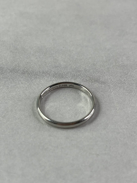 Tiffany Forever Wedding Band Ring in Platinum Size US 5.5
