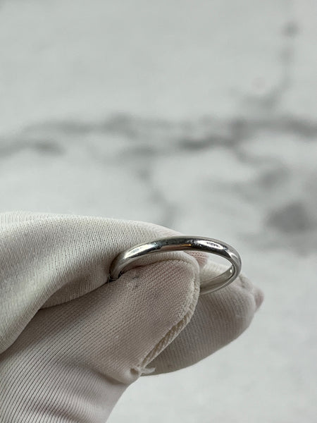 Tiffany Forever Wedding Band Ring in Platinum Size US 5.5