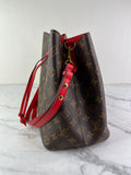 LOUIS VUITTON NéoNoé MM Monogram Red Crossbody/Shoulder Bag