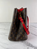 LOUIS VUITTON NéoNoé MM Monogram Red Crossbody/Shoulder Bag