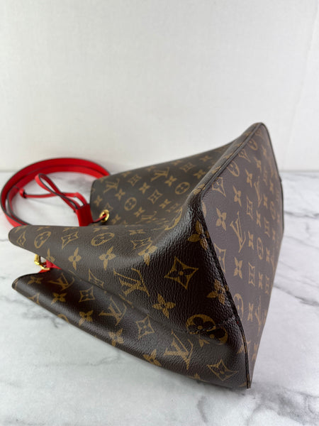 LOUIS VUITTON NéoNoé MM Monogram Red Crossbody/Shoulder Bag