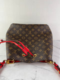 LOUIS VUITTON NéoNoé MM Monogram Red Crossbody/Shoulder Bag