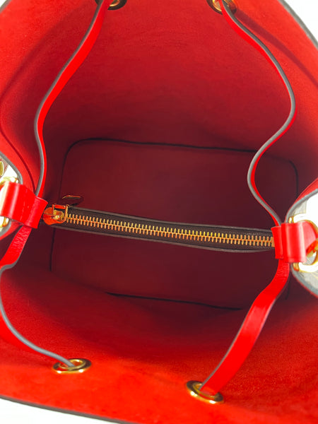 LOUIS VUITTON NéoNoé MM Monogram Red Crossbody/Shoulder Bag