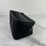 VALENTINO GARAVANI Black Unisex Toile Iconographe Pouch/Toiletry Bag