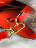 LOUIS VUITTON NéoNoé MM Monogram Red Crossbody/Shoulder Bag