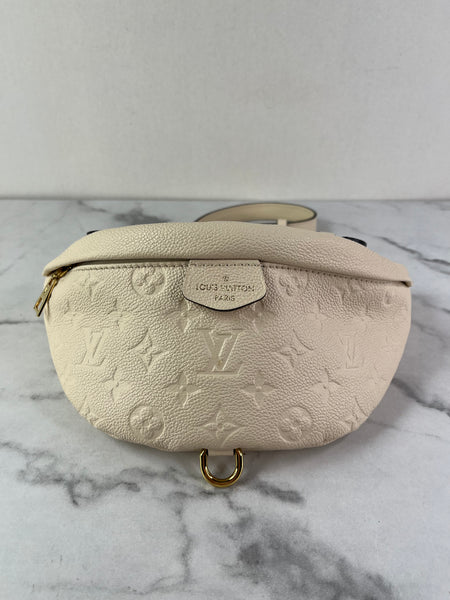 LOUIS VUITTON Creme Empreinte BumBag