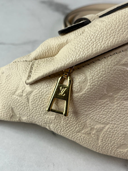 LOUIS VUITTON Creme Empreinte BumBag