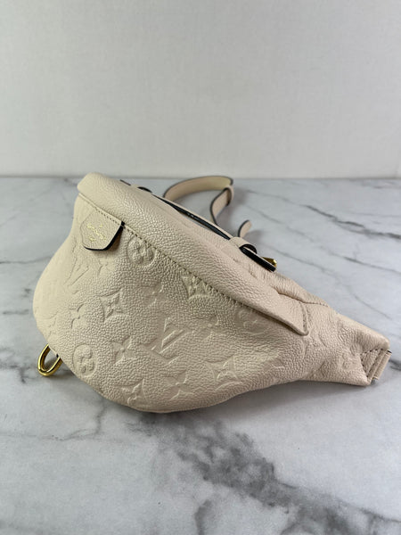 LOUIS VUITTON Creme Empreinte BumBag