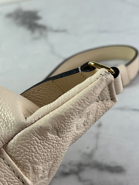 LOUIS VUITTON Creme Empreinte BumBag