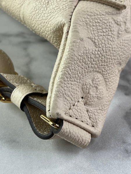 LOUIS VUITTON Creme Empreinte BumBag