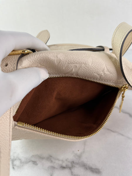 LOUIS VUITTON Creme Empreinte BumBag