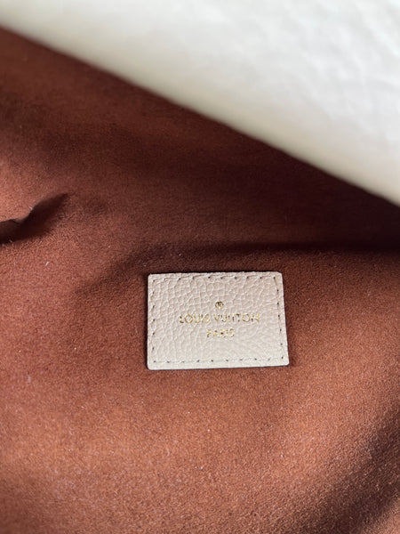 LOUIS VUITTON Creme Empreinte BumBag