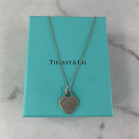 Tiffany Return to Tiffany Heart Tag Pendant Necklace