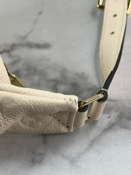 LOUIS VUITTON Creme Empreinte BumBag