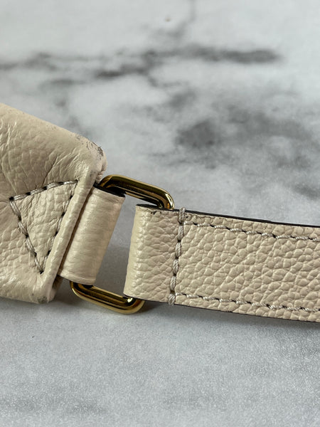 LOUIS VUITTON Creme Empreinte BumBag