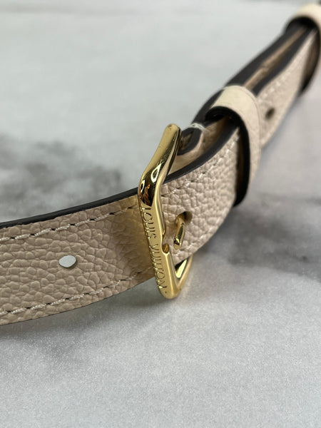 LOUIS VUITTON Creme Empreinte BumBag