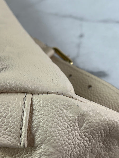 LOUIS VUITTON Creme Empreinte BumBag