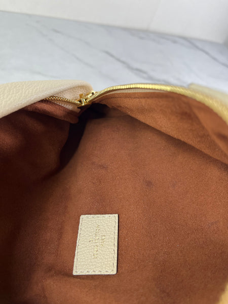 LOUIS VUITTON Creme Empreinte BumBag