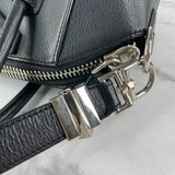 GIVENCHY Black Grained Leather Small Antigona Shoulder Bag