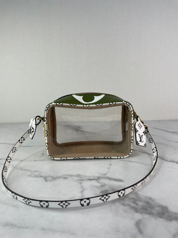 LOUIS VUITTON Monogram Kaki Giant Beach Pouch/Shoulder Bag