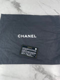 CHANEL Medium Classic Black/White Tweed Woven Single Flap Bag