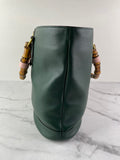 GUCCI Dark Green Diana Medium Tote Shoulder Bag