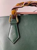 GUCCI Dark Green Diana Medium Tote Shoulder Bag