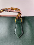 GUCCI Dark Green Diana Medium Tote Shoulder Bag