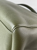 CELINE Dark Olive Grained Calfskin Medium Soft 16 Shoulder Bag