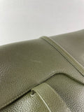CELINE Dark Olive Grained Calfskin Medium Soft 16 Shoulder Bag