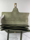 CELINE Dark Olive Grained Calfskin Medium Soft 16 Shoulder Bag
