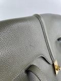 CELINE Dark Olive Grained Calfskin Medium Soft 16 Shoulder Bag