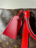 LOUIS VUITTON Monogram Keepall Bandoulière 50 Coquelicot Red