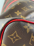LOUIS VUITTON Monogram Keepall Bandoulière 50 Coquelicot Red