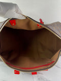 LOUIS VUITTON Monogram Keepall Bandoulière 50 Coquelicot Red