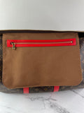 LOUIS VUITTON Monogram Keepall Bandoulière 50 Coquelicot Red