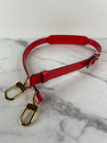 LOUIS VUITTON Monogram Keepall Bandoulière 50 Coquelicot Red