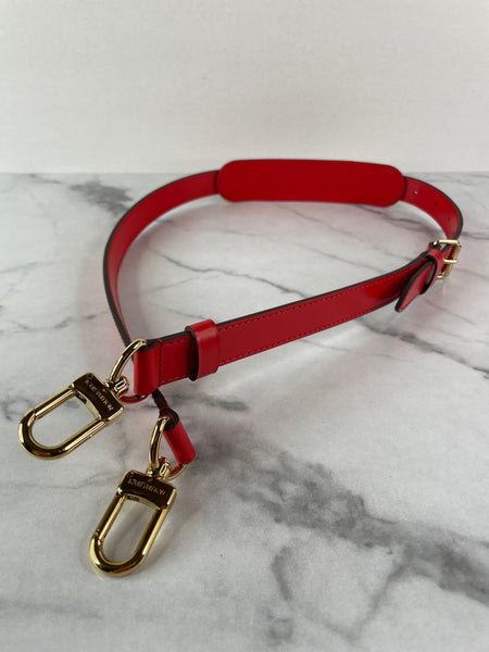 LOUIS VUITTON Monogram Keepall Bandoulière 50 Coquelicot Red