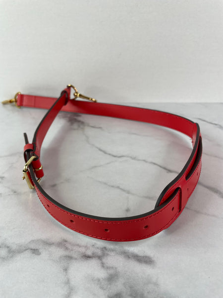 LOUIS VUITTON Monogram Keepall Bandoulière 50 Coquelicot Red
