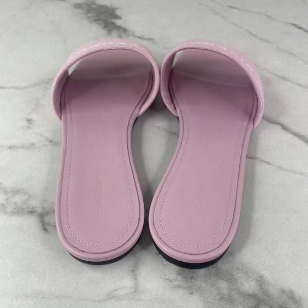 GIVENCHY Pink 4G Flat Sandals Size 37.5