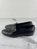 CHANEL CC Black Loafers Size 35.5
