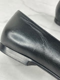 CHANEL CC Black Loafers Size 35.5