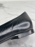 CHANEL CC Black Loafers Size 35.5