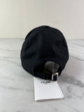 CELINE BLACK INITIAL BASEBALL CAP IN COTTON Size Medium