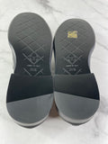 CHANEL Black CC Logo Quilted Leather Loafers Size 35.5